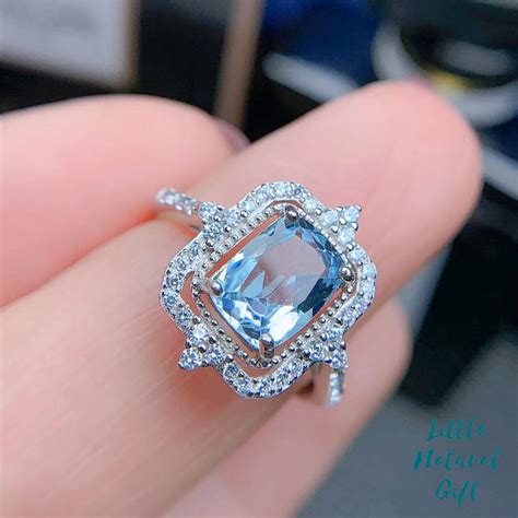 unique blue topaz rings